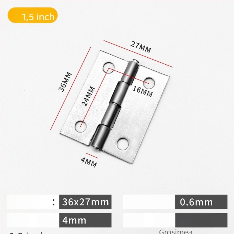 Balama din oțel inoxidabil, îngroșată, cu finisaj periat, stil modern minimalist, pentru dulapuri și uși interioare