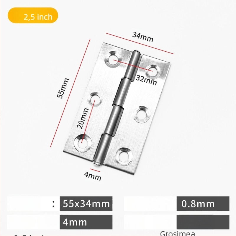 Balama din oțel inoxidabil, îngroșată, cu finisaj periat, stil modern minimalist, pentru dulapuri și uși interioare