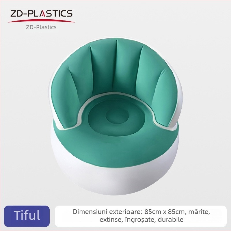 Canapea gonflabilă individuală din PVC pentru utilizare în casă, birou și exterior; portabilă; potrivită pentru bebeluși, copii și adulți; greutate 900 g