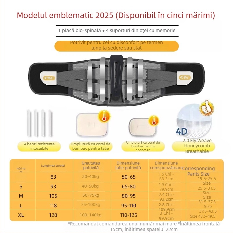 Dr. Song Curea de talie din latex — adaptare universală, potrivită pentru yoga și alergare