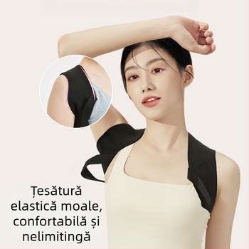 Corector de postură pentru umeri, Unisex, fibră de poliester, Model Oes curea de umăr, pentru yoga