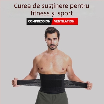 Protecție talie – curea universală pentru fitness, material poliester respirabil, suport talie, modelare și fixare, pentru fizioterapie și ameliorarea durerilor de spate