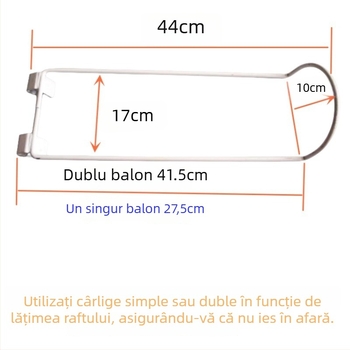Raft pentru mingi cu afișaj unic și accesorii cu cârlig dublu pentru echipamente sportive