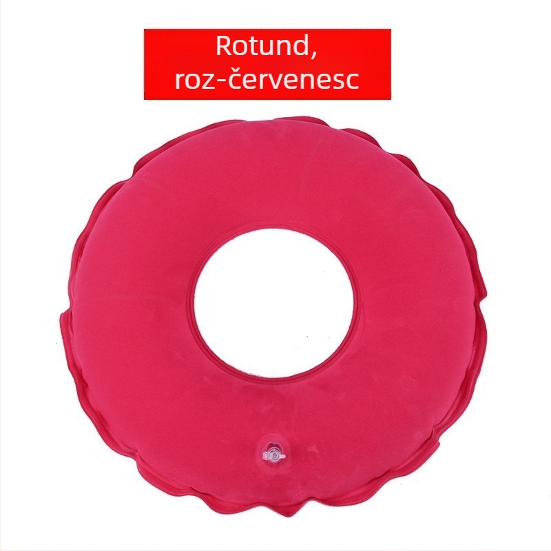 Perna pneumatică pentru scaunul cu rotile, cu suport pentru zona șoldurilor, formă aproape pătrată, 6+ capete de masaj cu aer, control cu un singur regim, husă din PU.