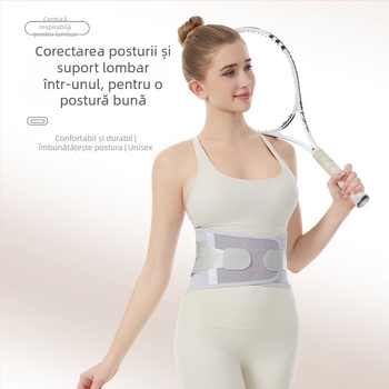 Bandă de talie respirabilă cu susținere lombară – protecție lombară, R13 Thick Mesh, poliester, utilizare universală pentru fitness, alergare și ciclism