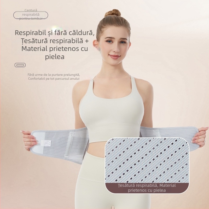 Bandă de talie respirabilă cu susținere lombară – protecție lombară, R13 Thick Mesh, poliester, utilizare universală pentru fitness, alergare și ciclism
