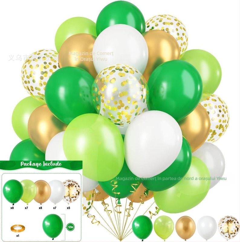 Set baloane din latex decorative, rotunde – fără logo; potrivite pentru Crăciun, Ziua Îndrăgostiților și Ziua Îndrăgostiților Chineze