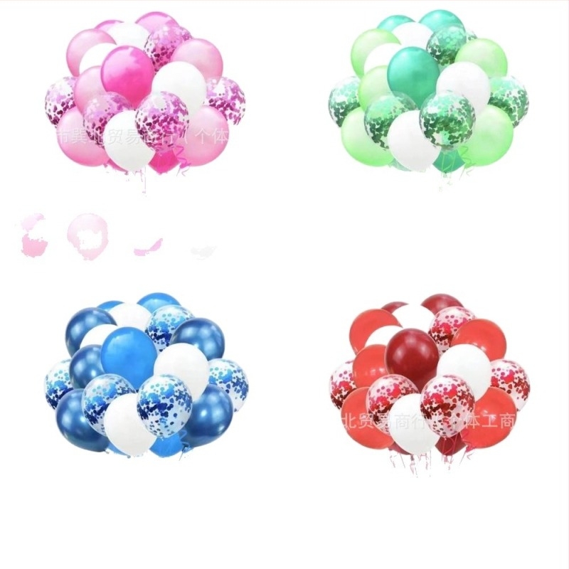 Set baloane din latex decorative, rotunde – fără logo; potrivite pentru Crăciun, Ziua Îndrăgostiților și Ziua Îndrăgostiților Chineze