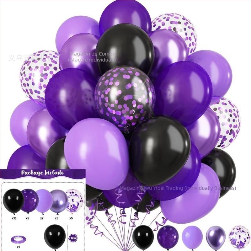 Set baloane din latex decorative, rotunde – fără logo; potrivite pentru Crăciun, Ziua Îndrăgostiților și Ziua Îndrăgostiților Chineze