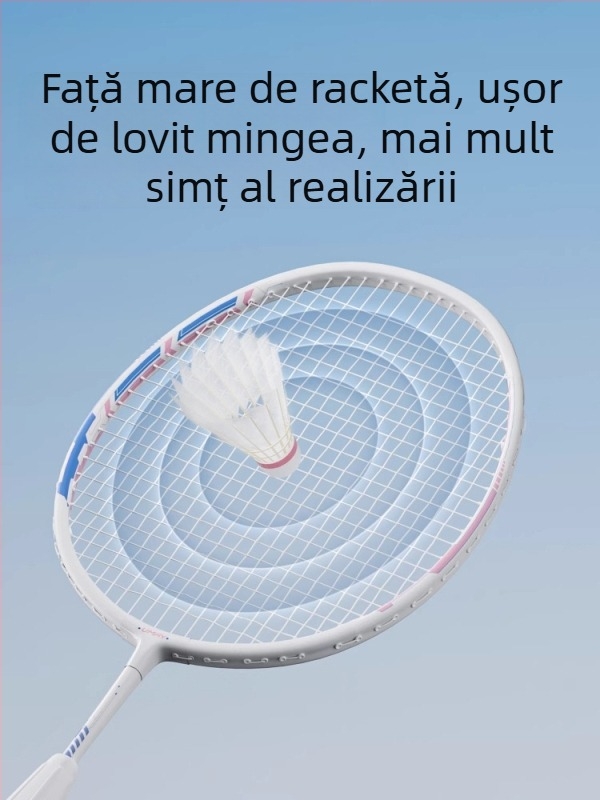 Set de rachete badminton pentru copii și tineri, ultra-ușor, durabil pentru antrenament (Single și Dublu), 95–100 g, ramă din aliaj de aluminiu, șnururi din fibră, duritate moderată