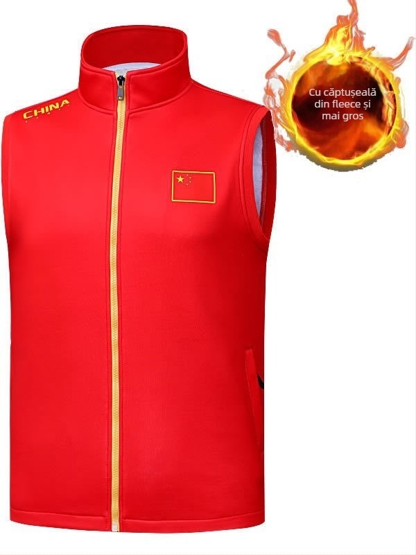 Vesta de lucru fără mâneci, iarnă: caldă, rezistentă la vânt, respirabilă; umplutură poliester; material: mătase sud-coreeană 95% poliester; căptușeală spandex 70%; culoare solidă