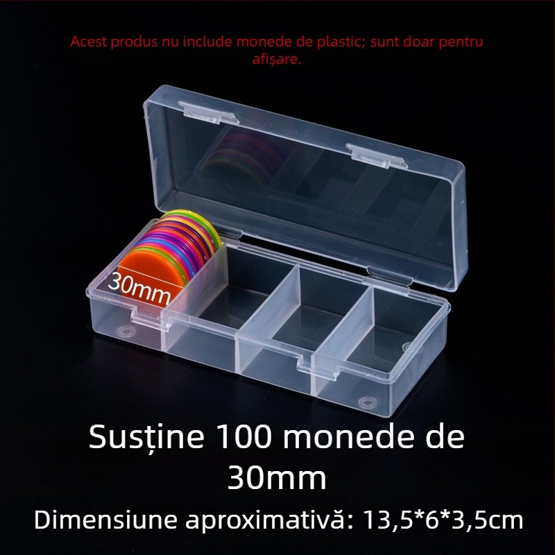 Monede de recompense din plastic și tokenuri de puncte, personalizabile, pentru activități în clasă și jocuri de șah/cu cărți