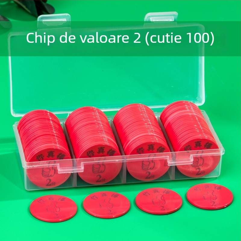 Monede de recompense din plastic și tokenuri de puncte, personalizabile, pentru activități în clasă și jocuri de șah/cu cărți