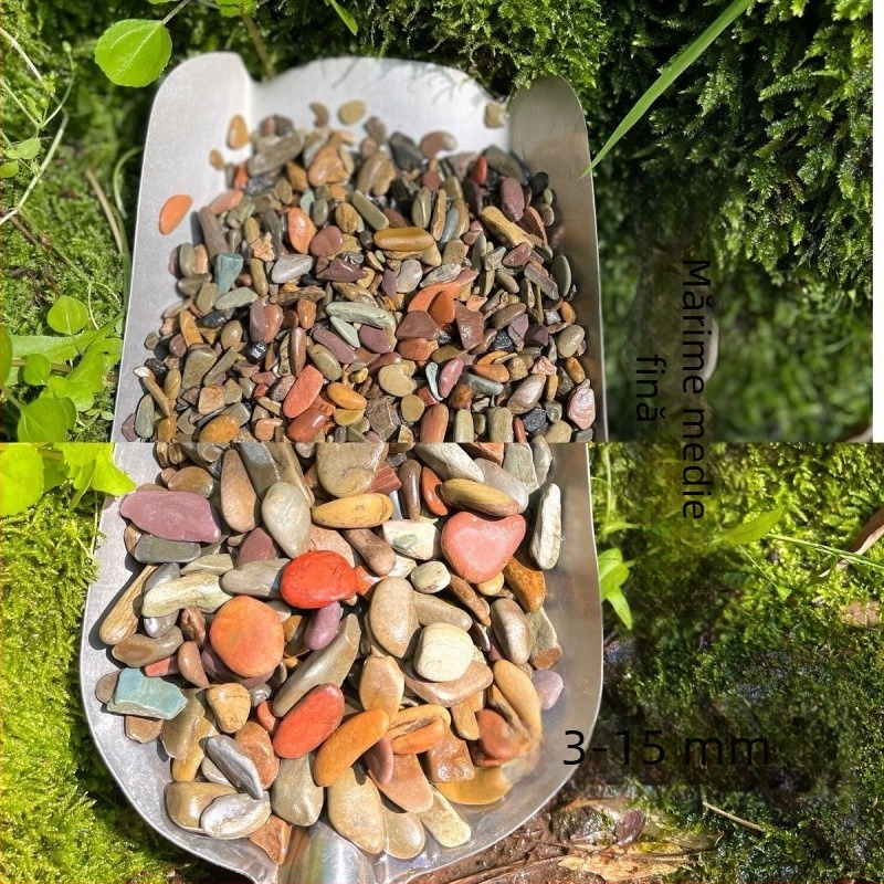 Substrat pentru acvariu – Material scoică, Stil peisaj cu mușchi, Plante simulate decorativ