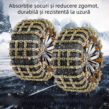 Lanțuri de zăpadă din oțel pentru anvelope, universale pentru autoturisme și SUV-uri, model Tanzi ge 01, greutate 4-12 kg