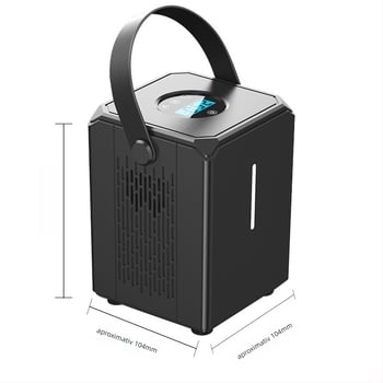 Pompa de anvelope auto cu afișaj digital, portabilă, 12V, 120W, cilindru unic, cablu de 3 m, flux de aer 35 L/min, iluminare și manometru de presiune