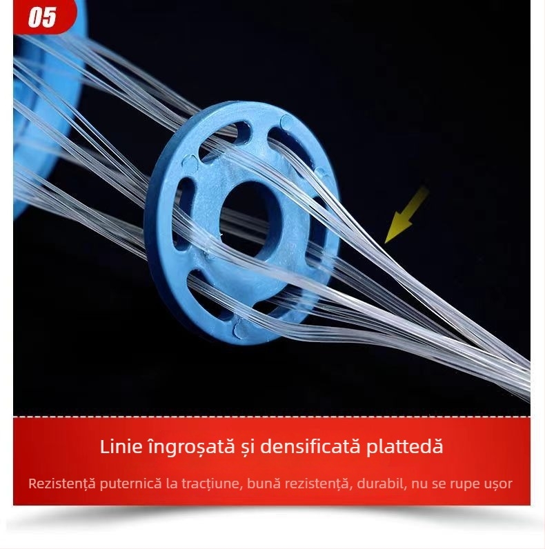 Plasă de pescuit manuală, stil Frisbee, plasă aruncată tip lanț, polietilenă-nailon