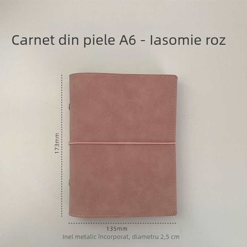 Caiet cu foi detașabile, pagini interioare goale, pagini din hârtie, portabil