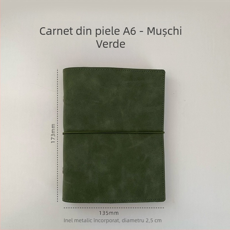 Caiet cu foi detașabile, pagini interioare goale, pagini din hârtie, portabil