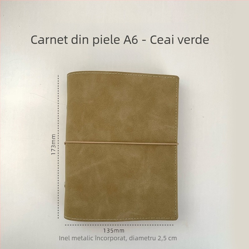 Caiet cu foi detașabile, pagini interioare goale, pagini din hârtie, portabil