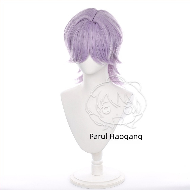 Haogang Perucă cosplay Misterioasă – păr scurt, fibră rezistentă la temperatură, stil anime
