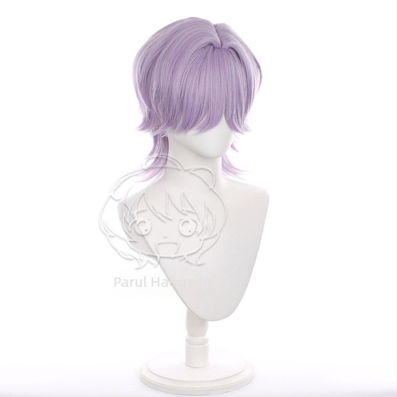 Haogang Perucă cosplay Misterioasă – păr scurt, fibră rezistentă la temperatură, stil anime