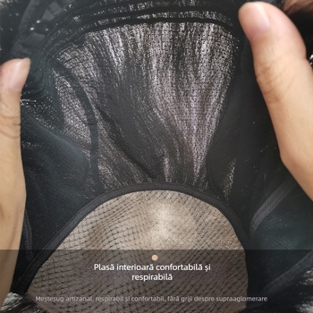 Perucă pentru bărbați, păr uman real, țesută manual complet, poate fi vopsită, origine Henan