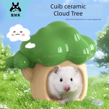 Cuib ceramic pentru hamster, brand Jonsanty/Chong Shangtian; origine Zhangzhou, Fujian; material ceramic; categorie: hrană pentru animale de companie