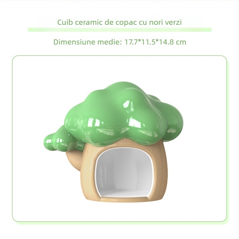 Cuib ceramic pentru hamster, brand Jonsanty/Chong Shangtian; origine Zhangzhou, Fujian; material ceramic; categorie: hrană pentru animale de companie