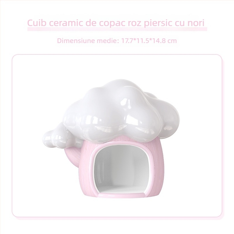 Cuib ceramic pentru hamster, brand Jonsanty/Chong Shangtian; origine Zhangzhou, Fujian; material ceramic; categorie: hrană pentru animale de companie