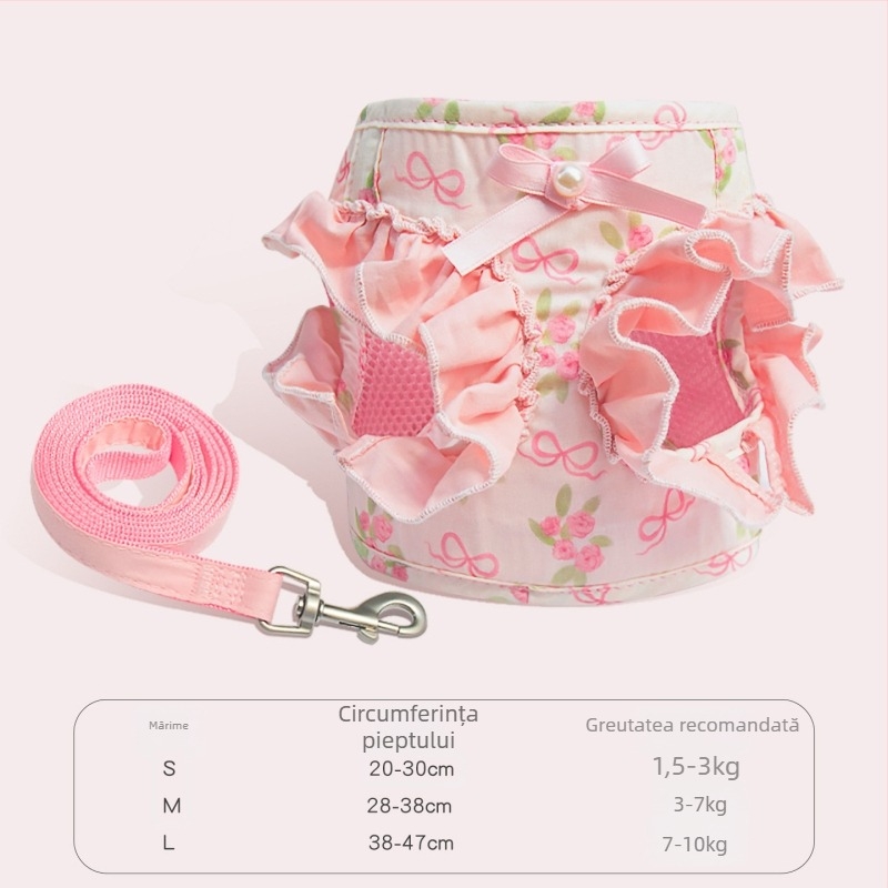 Harnas vest pentru animale de companie, din poliester, curea de tracțiune neextensibilă, brand Zichen (pet), pentru pisici