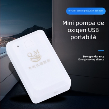 Pompa de oxigen pentru acvariu – portabilă, alimentare DC, 118 g, marca Chuangqimei