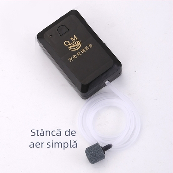 Pompa de oxigen pentru acvariu – portabilă, alimentare DC, 118 g, marca Chuangqimei