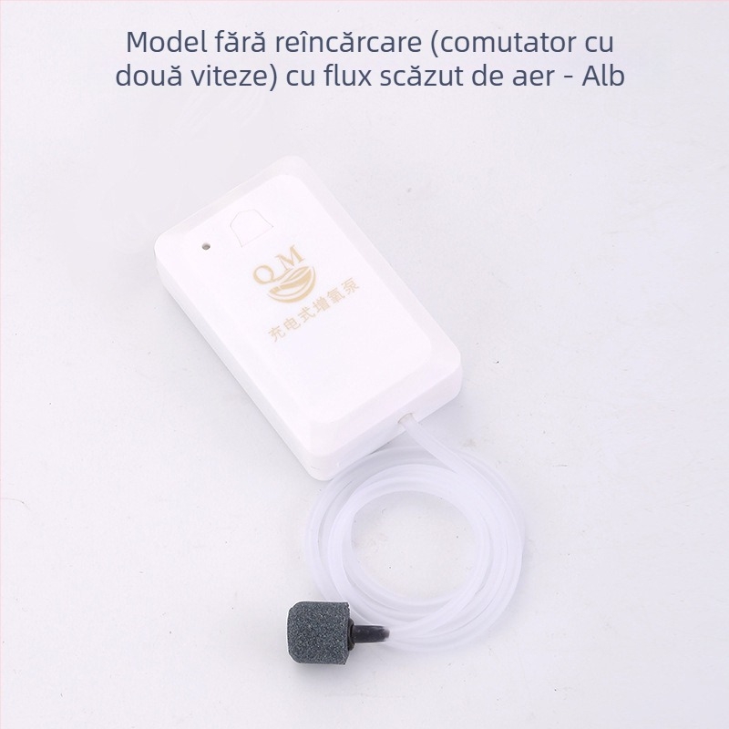 Pompa de oxigen pentru acvariu – portabilă, alimentare DC, 118 g, marca Chuangqimei