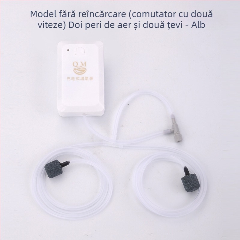 Pompa de oxigen pentru acvariu – portabilă, alimentare DC, 118 g, marca Chuangqimei