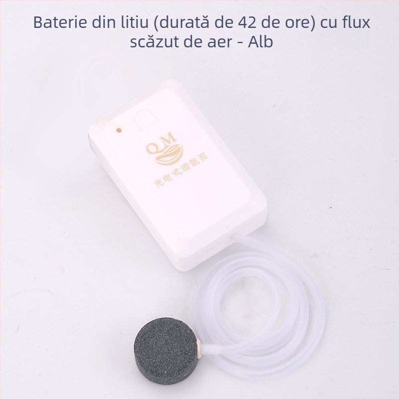 Pompa de oxigen pentru acvariu – portabilă, alimentare DC, 118 g, marca Chuangqimei