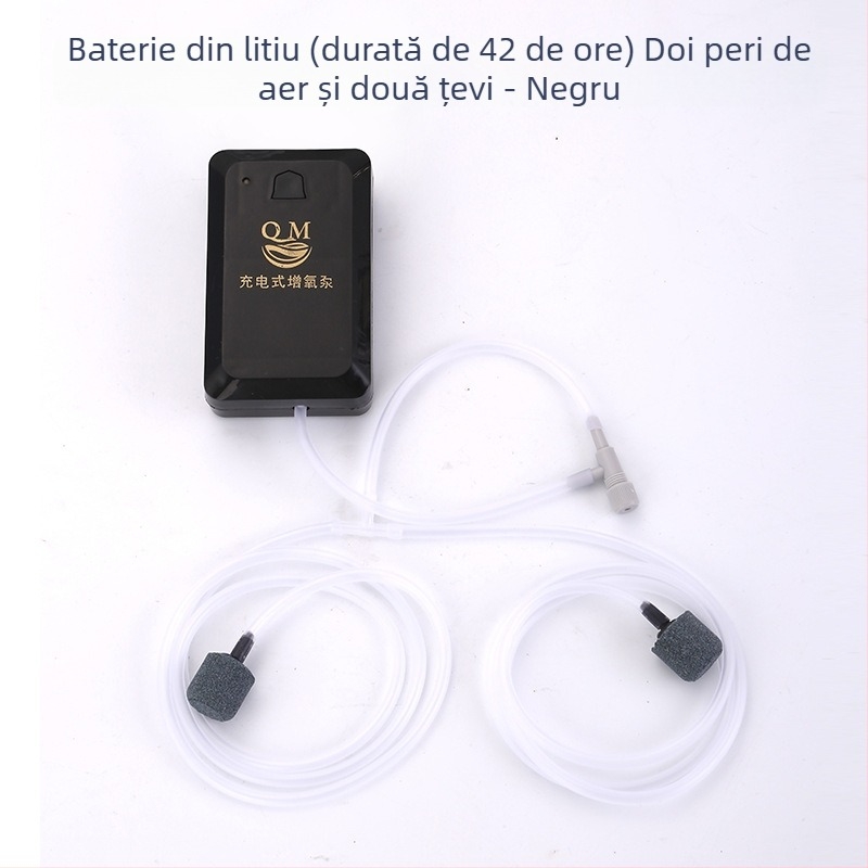 Pompa de oxigen pentru acvariu – portabilă, alimentare DC, 118 g, marca Chuangqimei