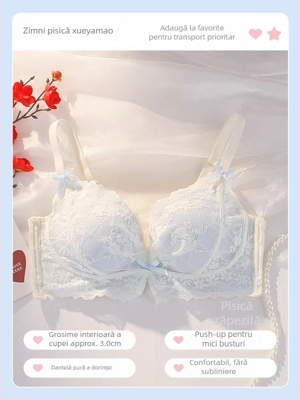 Set de lenjerie intimă – cupe 3/4, închidere la spate cu patru rânduri de cârlige, bretele fixe duble, material nylon