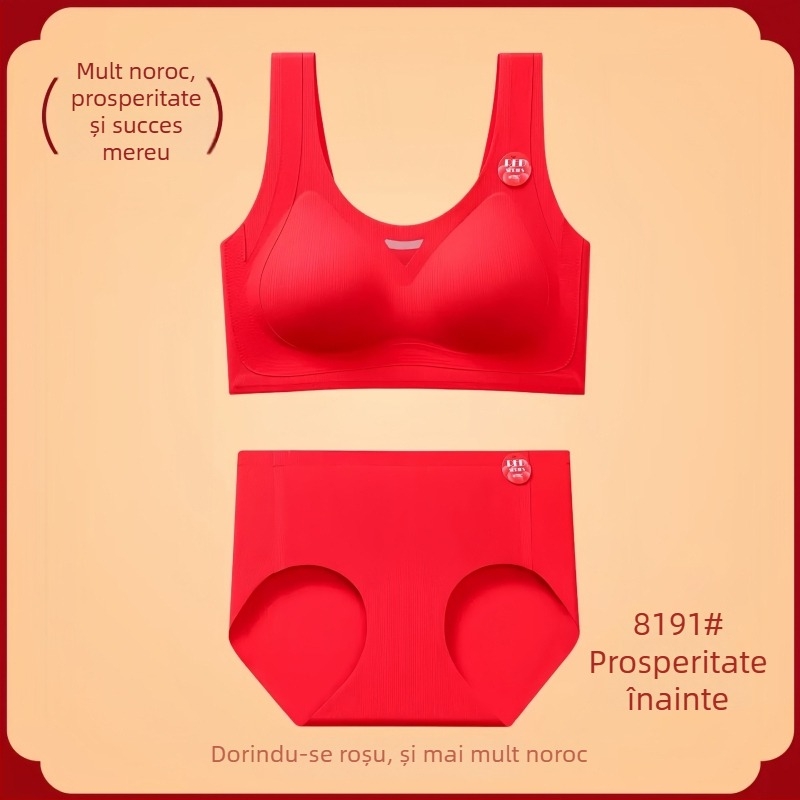 Set de lenjerie pentru mireasă, fără sârmă, cupe 3/4, cupe modelate subțiri, stil top, material nylon