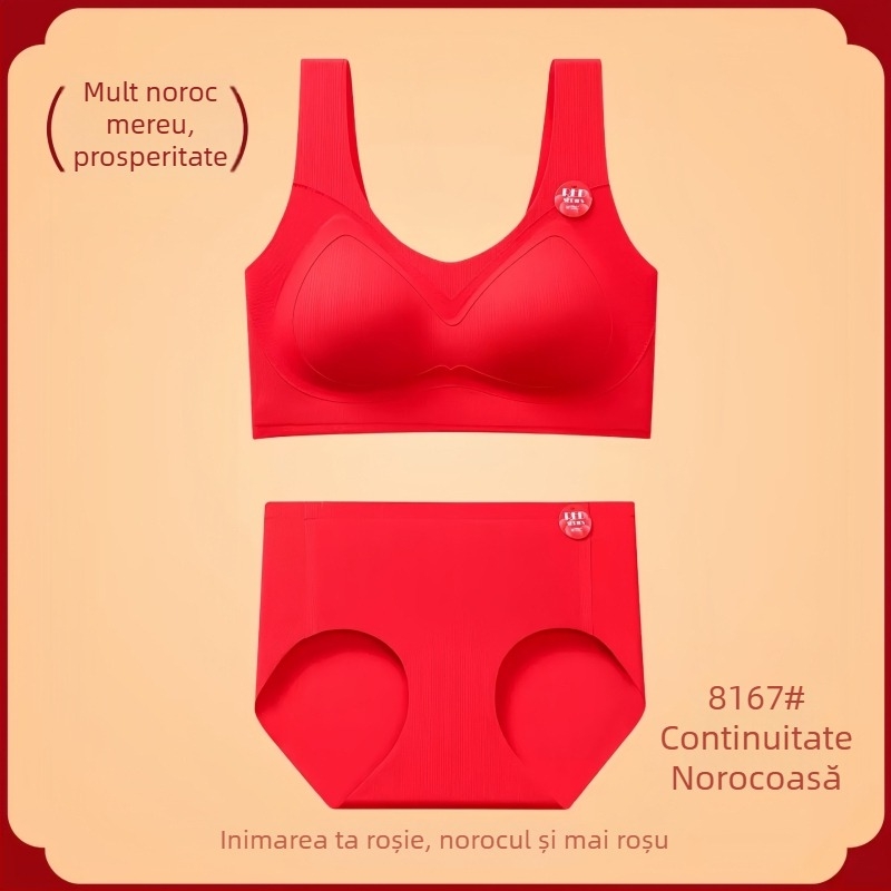 Set de lenjerie pentru mireasă, fără sârmă, cupe 3/4, cupe modelate subțiri, stil top, material nylon