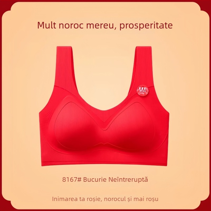 Set de lenjerie pentru mireasă, fără sârmă, cupe 3/4, cupe modelate subțiri, stil top, material nylon