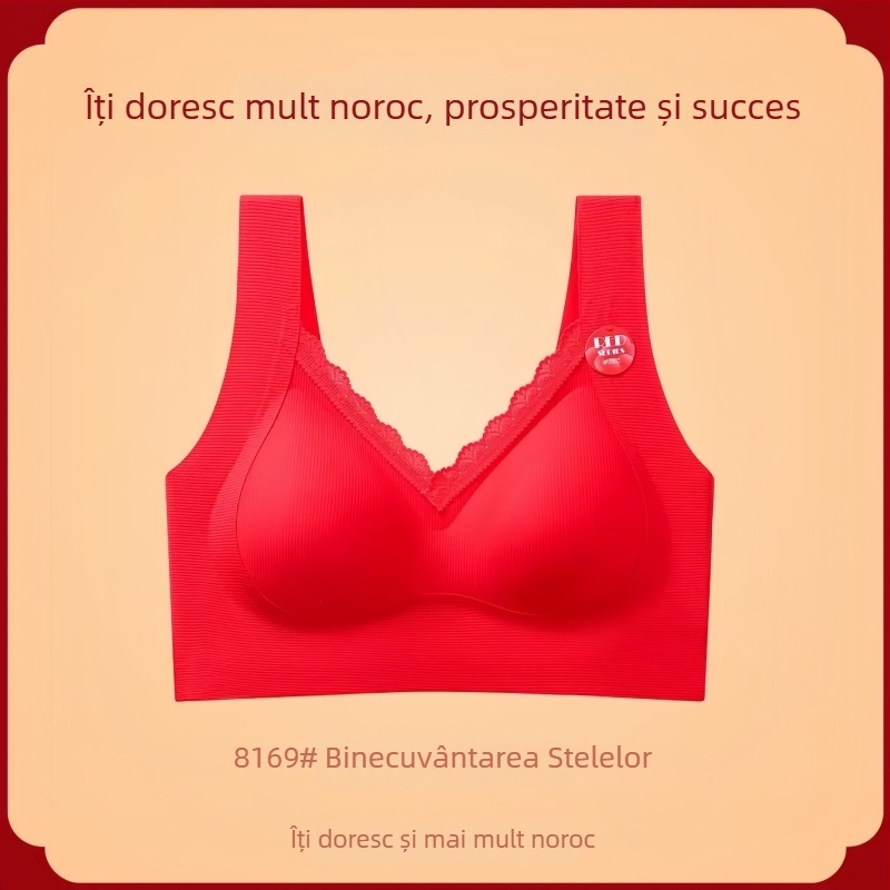 Set de lenjerie pentru mireasă, fără sârmă, cupe 3/4, cupe modelate subțiri, stil top, material nylon