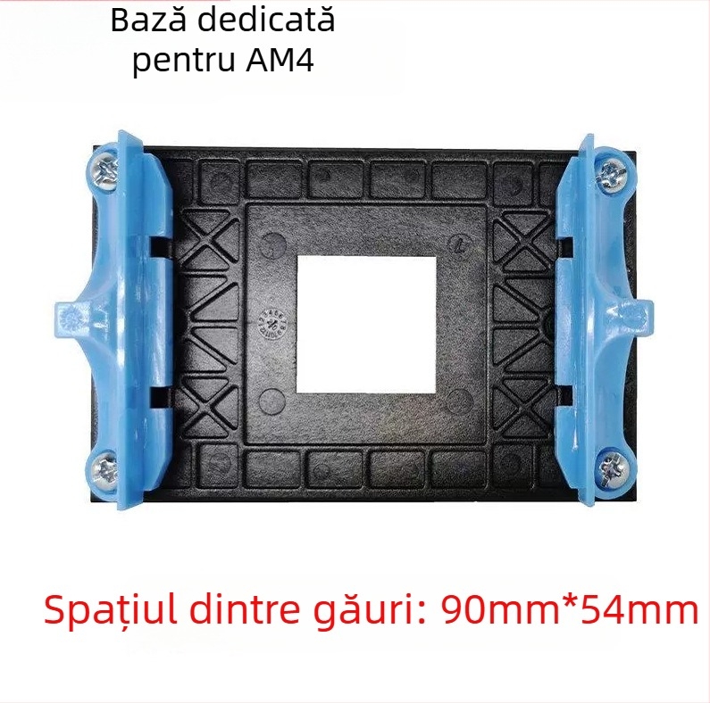 Suport placă AM4, backplate AM4, suport radiator CPU, raft ventilator, bază AM4