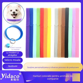 Guler de câine cu Velcro pentru identificare — Tip: Velcro Strap; Material: Nailon; Amestec: Nailon + Poliester; Brand: Easy Buckle; Destinat pentru curele, legături și utilizare industrială