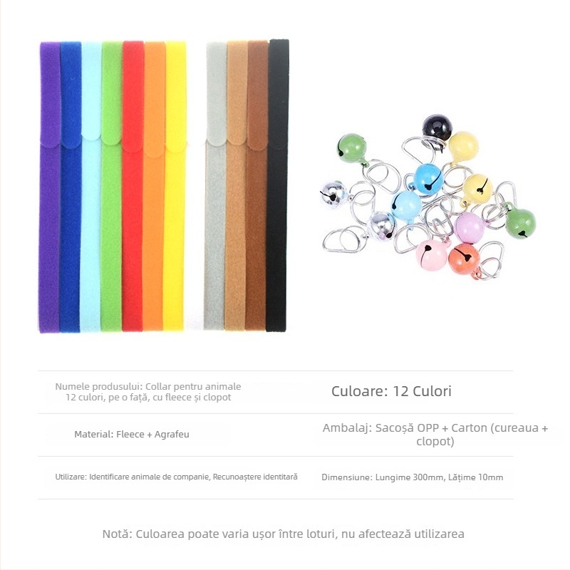 Guler de câine cu Velcro pentru identificare — Tip: Velcro Strap; Material: Nailon; Amestec: Nailon + Poliester; Brand: Easy Buckle; Destinat pentru curele, legături și utilizare industrială