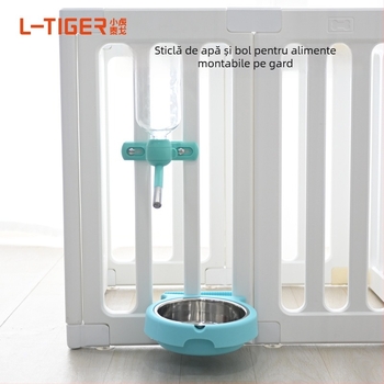 Pahar de apă suspendat pentru gardul câinelui – PP material, marca Tiger Tago, etichetă privată licențiată, accesorii pentru animale de companie