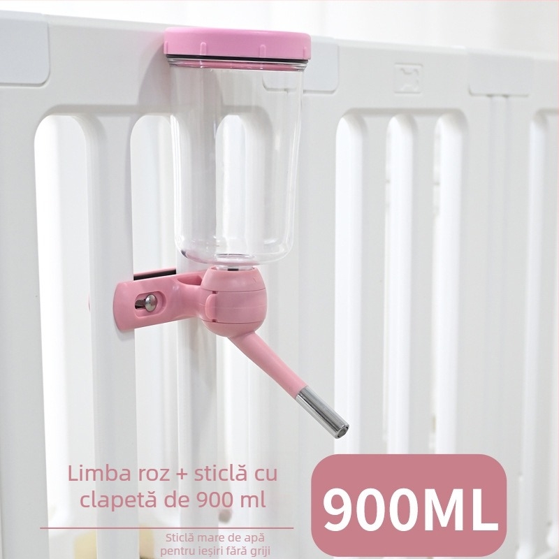 Pahar de apă suspendat pentru gardul câinelui – PP material, marca Tiger Tago, etichetă privată licențiată, accesorii pentru animale de companie