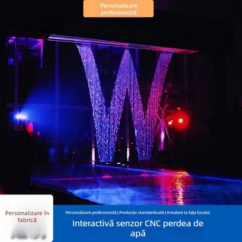 Yuehong Cascadă de apă digitală interactivă cu senzor, perete de apă și jeturi în modele (cod: Yhzs-19)