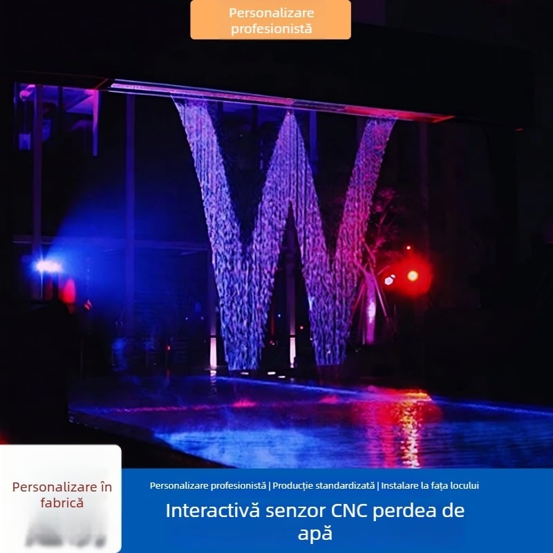 Yuehong Cascadă de apă digitală interactivă cu senzor, perete de apă și jeturi în modele (cod: Yhzs-19)