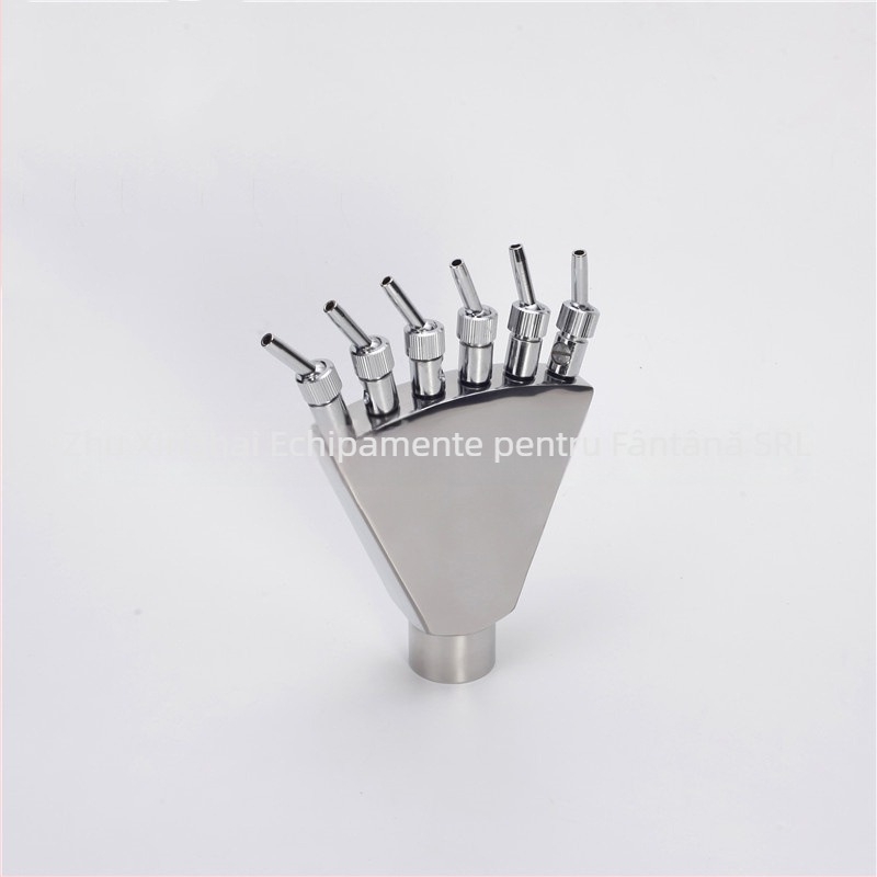 Duză de fântână din oțel inoxidabil cu coadă de fenix și jet în formă de aripă de paun pentru peisaje acvatice, curți și parcuri